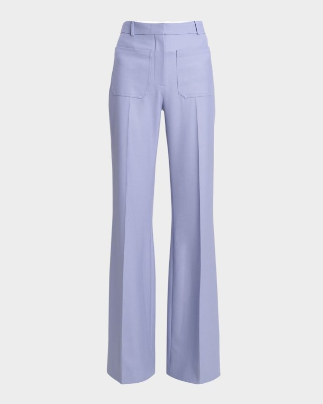 Alina Wide Leg Wool Trousers